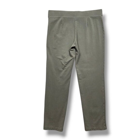 Pure Jill Slim Leg Pants Womens‎ Large Green Pull On Mid Rise Pima - Picture 5 of 10